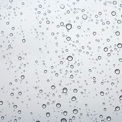 windowpane rain drops
