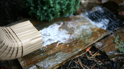 rainy gutter