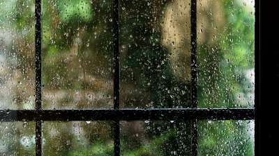 rain on windows